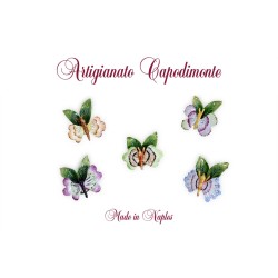 FARFALLE SEGNAPOSTO IN PORCELLANA DI CAPODIMONTE