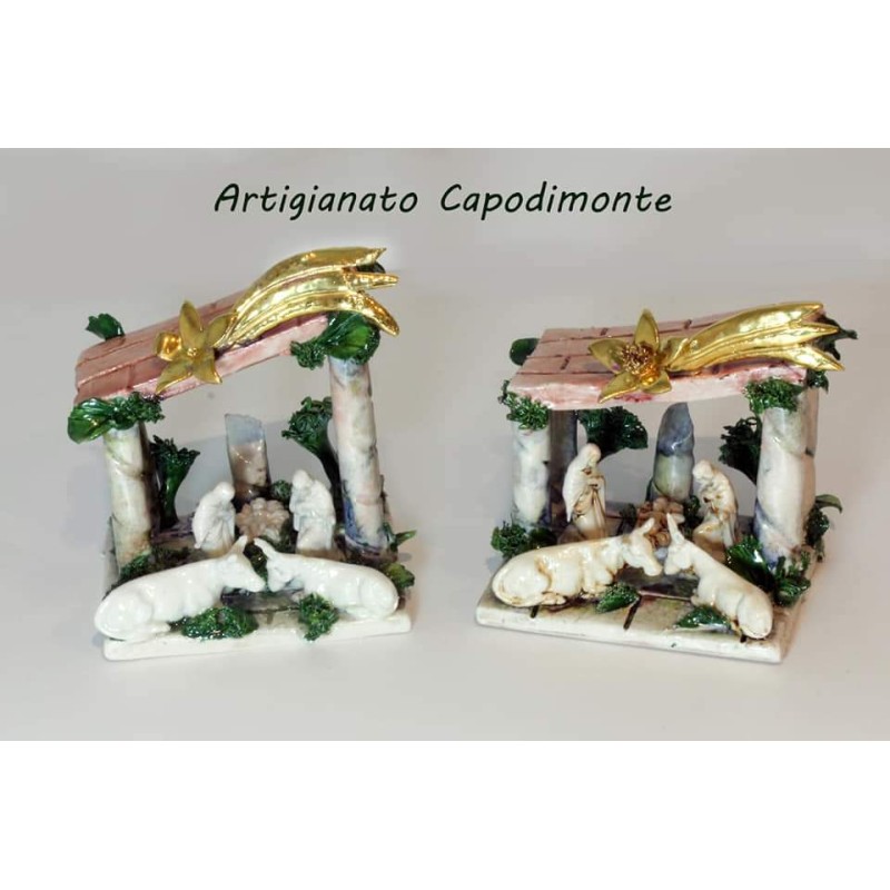 PRESEPE NATIVITÀ IN PORCELLANA DI CAPODIMONTE
