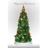 ALBERO DI NATALE SU BASE TONDA IN PORCELLANA DI CAPODIMONTE