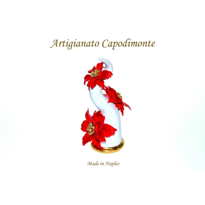 CORNO VERTICALE DECORATO CON STELLE DI NATALE