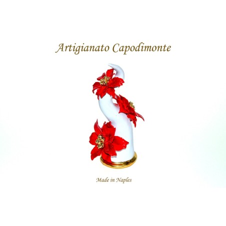 CORNO VERTICALE DECORATO CON STELLE DI NATALE