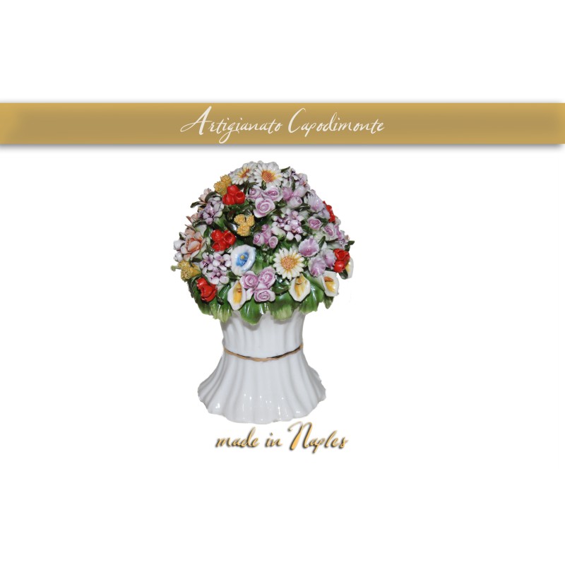 BOUCHET IN PORCELLANA DI CAPODIMONTE