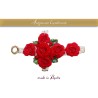 C/28 CROCE CON DECORO A ROSE ROSSE